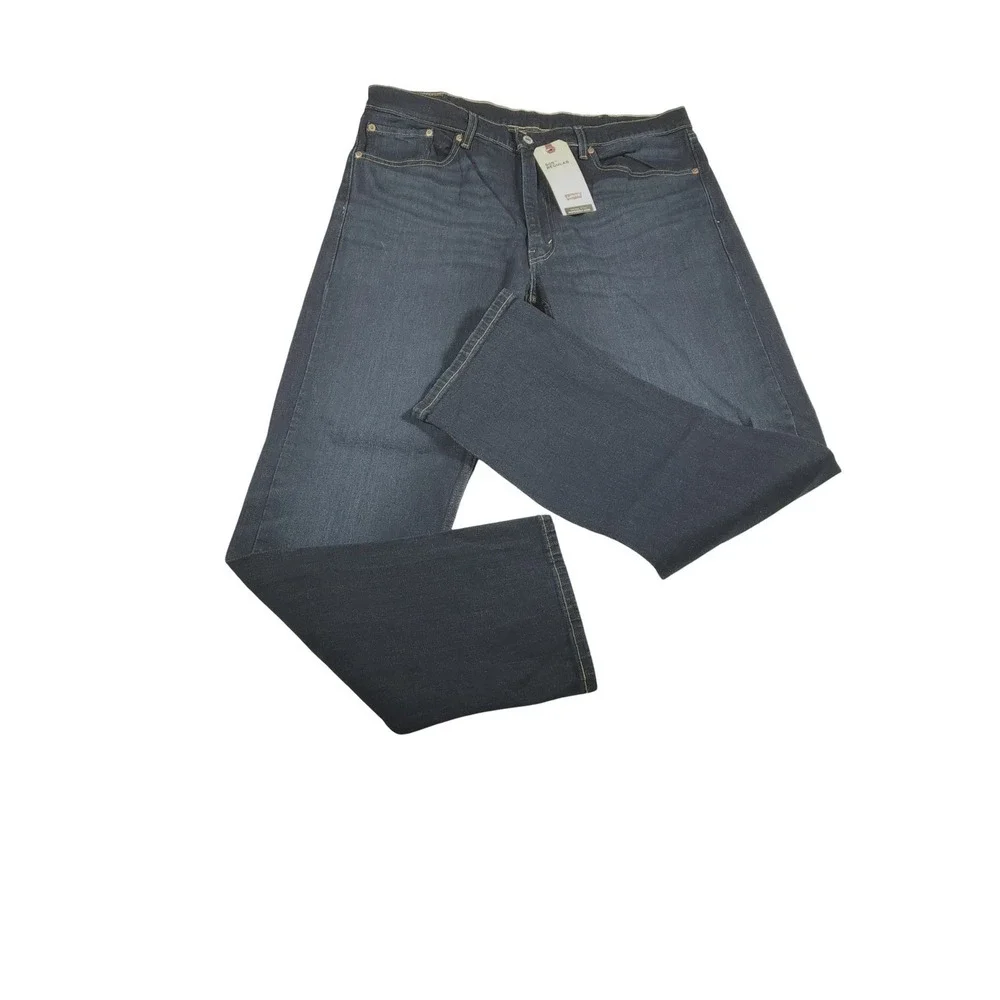Levi's 505 Regular Fit Dark Wash Denim Jeans Mens W38 L34 NWT‎